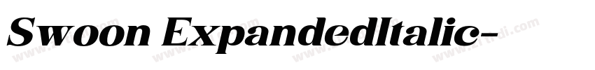 Swoon ExpandedItalic字体转换 Swoon ExpandedItalic字体转换
